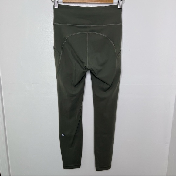 LULULEMON Grey Sage Invigorate High Rise Leggings 25” - Picture 4 of 7